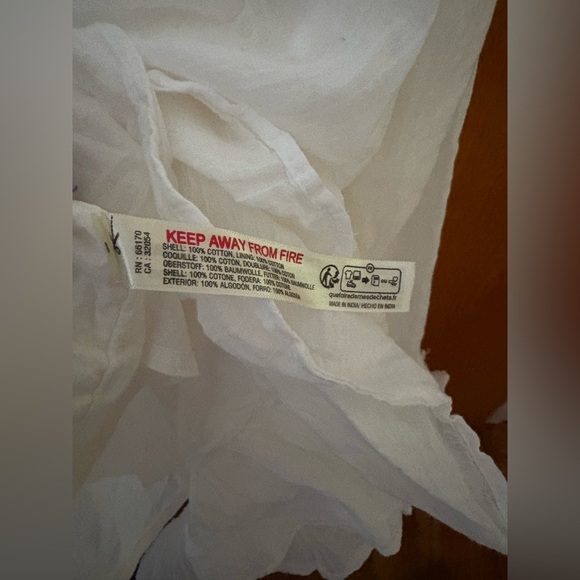 Free People Free-est Sea La Vie Elegant White Button-Down Maxi Dress L - Picture 9 of 13